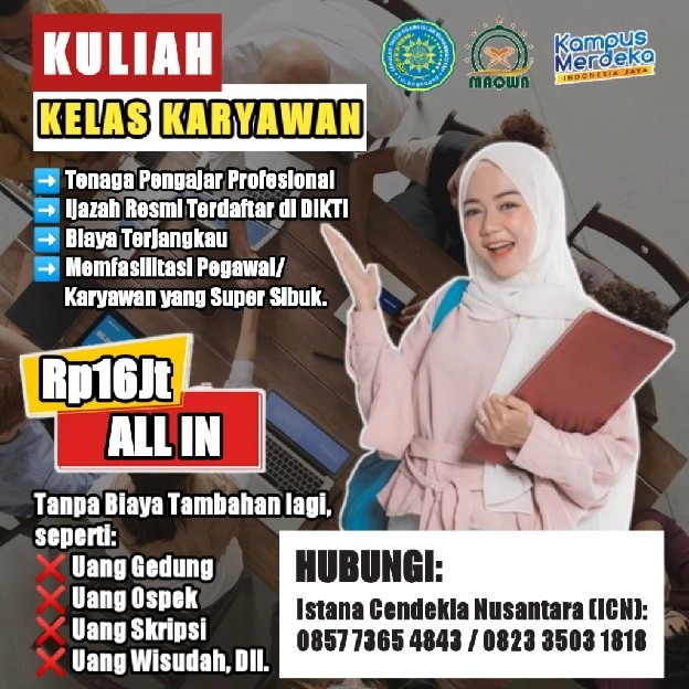 KULIAH DAN SEKOLAH KEJAR PAKET C BIAYA MURAH