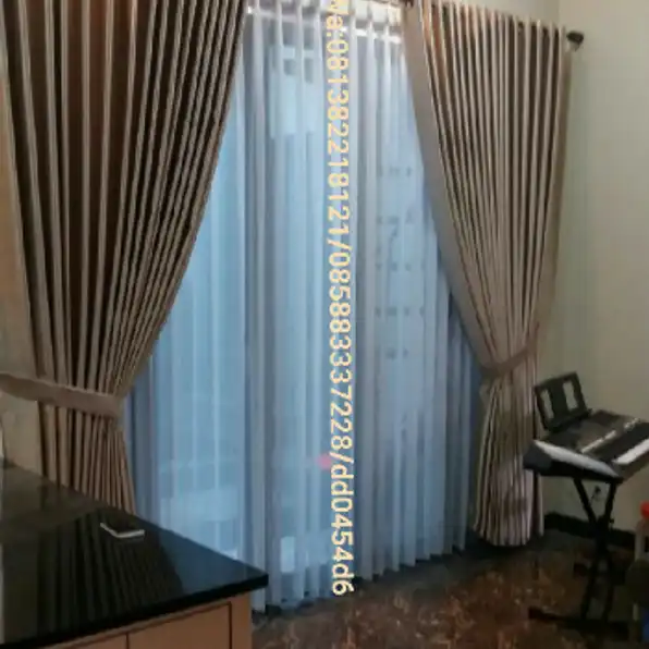 Desain gorden gordyn hordeng korden curtain minimalis top simpel