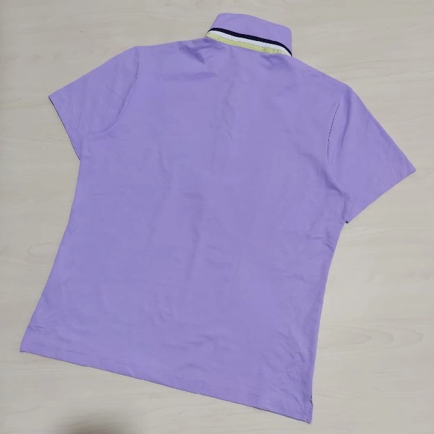 Le qoc sportif kaos polo shirt lilac colour original second