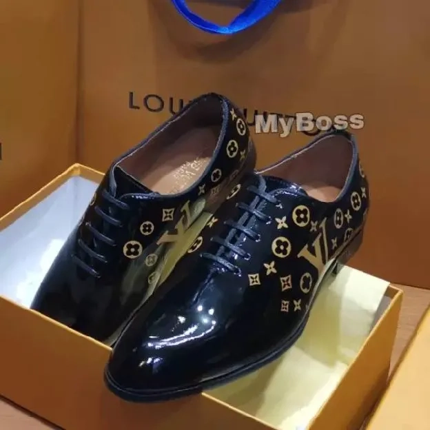 Sepatu pantofel formal louis vuitton lv pria