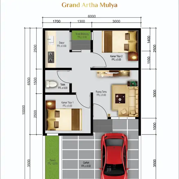 Grand Artha Mulya Rumah Komersil Tanpa DP Dekat Stasiun