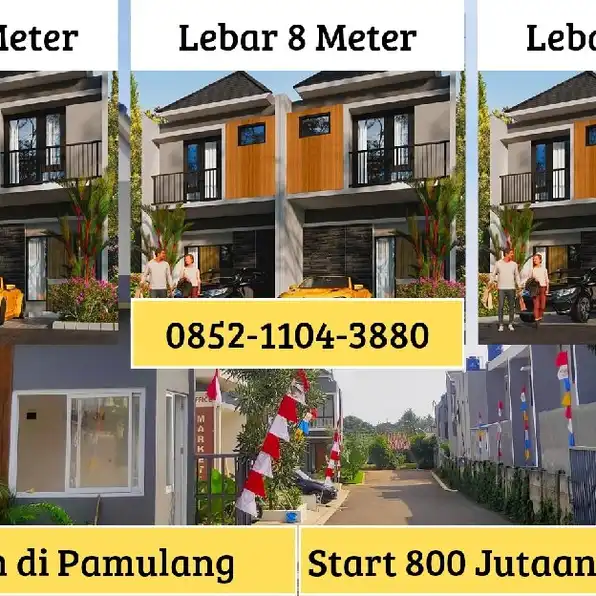 Rumah 2 lantai termurah di pamulang harga 800 jutaan