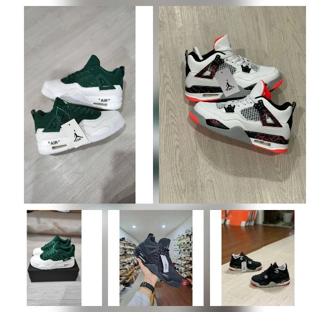 Sepatu sneakers pria wanita nike air jordan 4