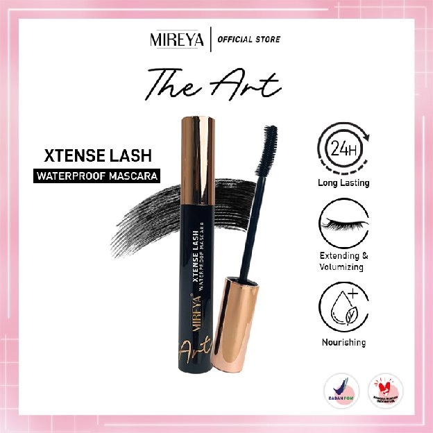 Mireya Mascara Xtense Lash Waterproof - Long Lasting 24H - 3 in 1 Full Boost Extending, Volumizing, 