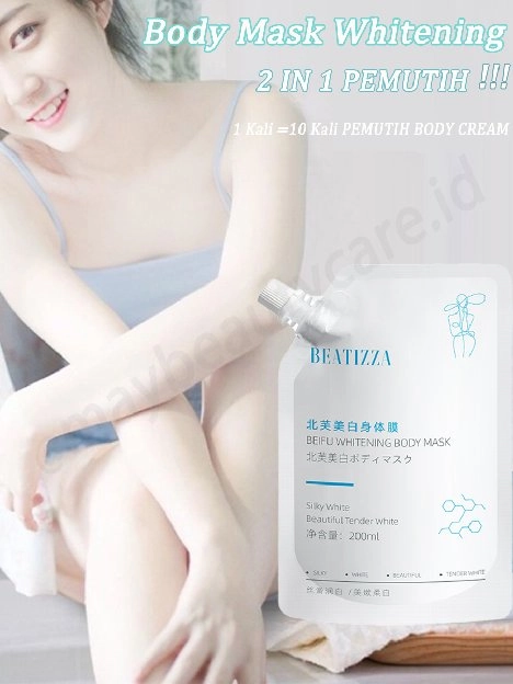 2 IN 1 Body Mask Whitening Cream Pemutih Badan Permanen Cepat Dan Ampuh | 100% Asli Pelembab Body Pe