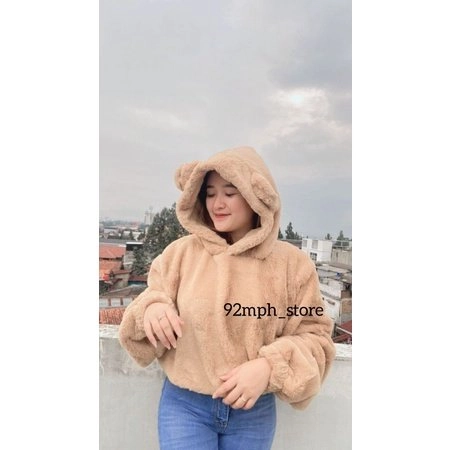 JAKET HOODIE SHERPA BEAR