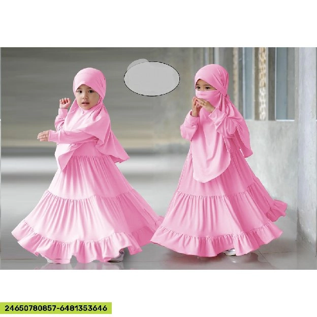 DISKON ❗❗gamis syari anak shami /realpict/ kisaran anak 3-5thn /   