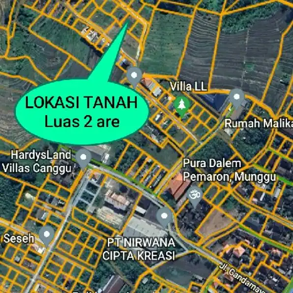 Dijual 2 are, Jl. Gandamayu Pemaron Raya Munggu KAPAL Mengwi