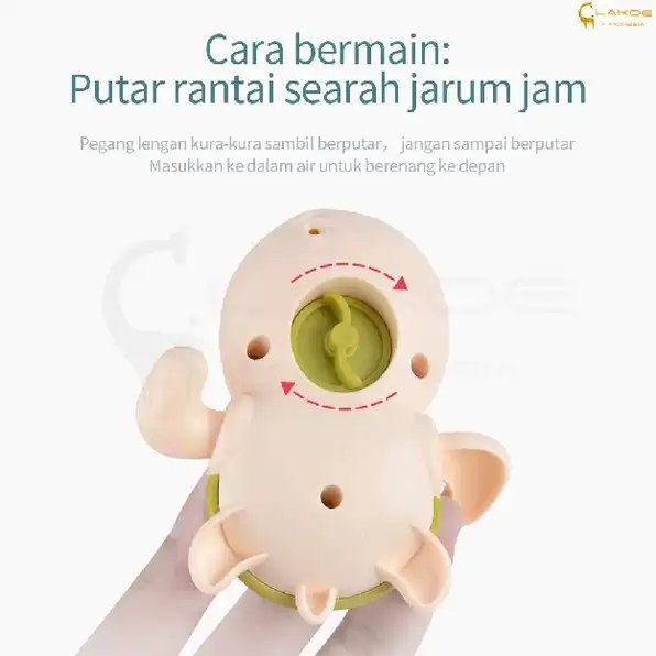 Mainan mandi bayi Jarum Jam / Mainan Penyu Renang