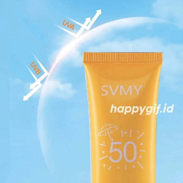 SVMY sun Block SPF 50 sun screen wajah tahan 12,5 jam.