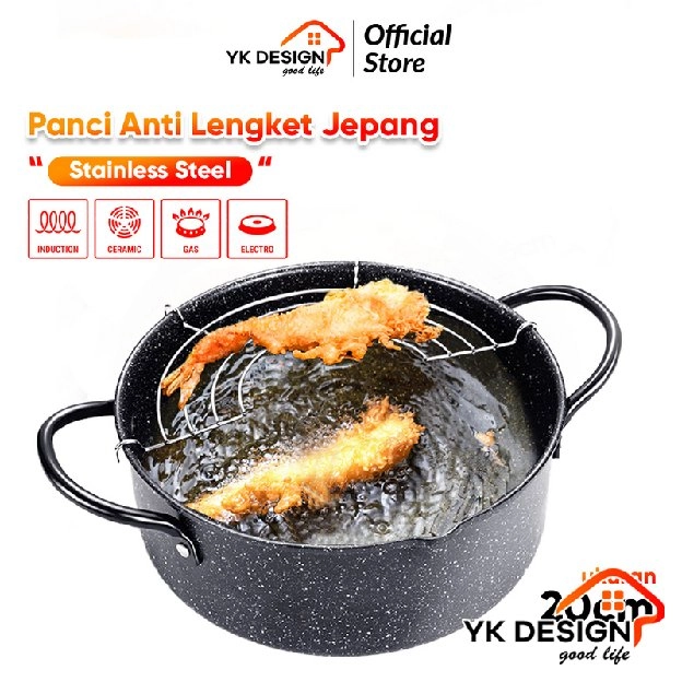 Panci Penggorengan Teflon Frypan Cookware Anti Lengket Diameter 20 Cm