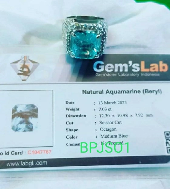 AQUAMARINE BERYL asli 