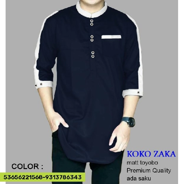 DISKON ❗❗KOKO ZAKA, Baju Koko Pria Muslim, MODEL PAKISTAN 