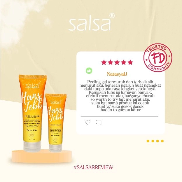 SALSA HANS JEBB PEELING GEL - PERONTOK DAKI DAN KETIAK HITAM HANSJEBB