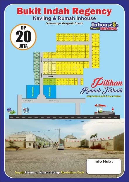 Launching Tahap 5 BUKIT INDAH REGENCY Rumah&Kavling Sidowungu Menganti 