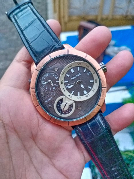 jam tangan pria police dual time