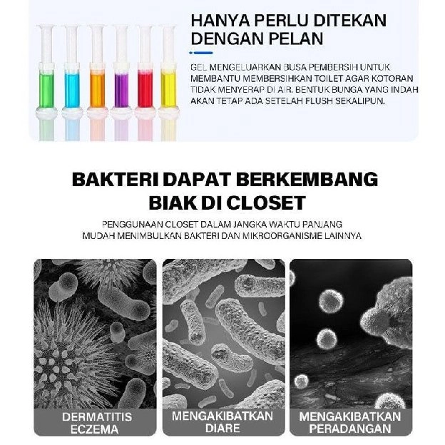 Toilet Gel Parfume Gel Pengharum Pembersih Kloset Closet Toilet Anti Bakteri