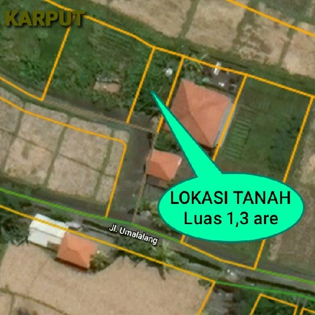 Dijual 1,3 are, Jl. Umalalang Pantai Mengening Cemagi Mengwi