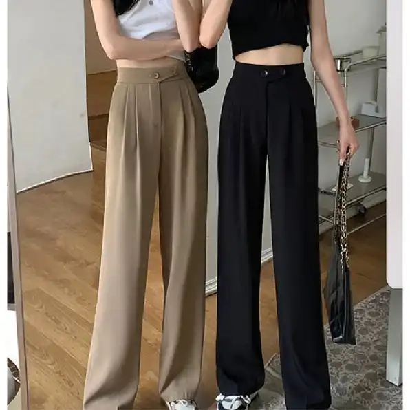 Highwaist Loose Pants Korean Style