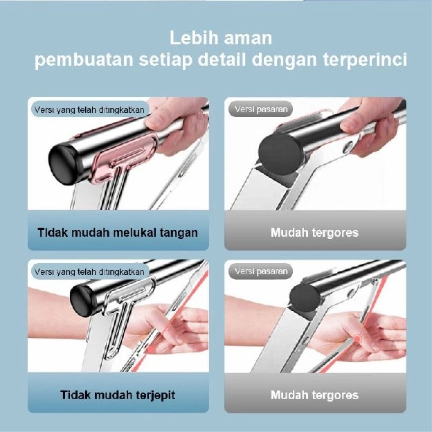 Hanger Jemuran Lipat Multifungsi Stainless Steel