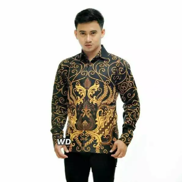 Kemeja Batik Pria Dewasa Big Size Jumbo Lengan Panjang M-10xl