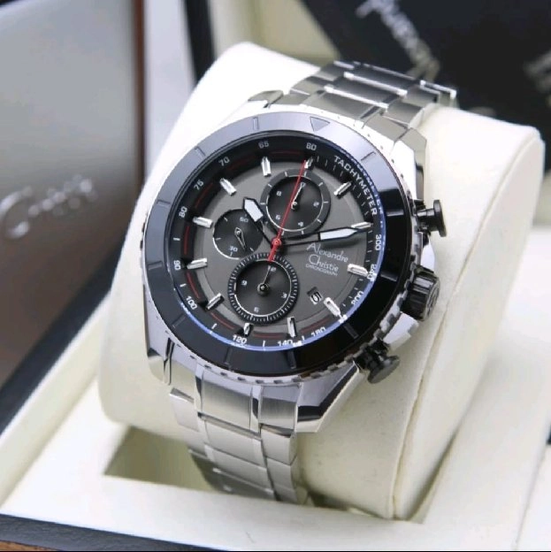 Ready!!Jam Tangan Alexandre Christie AC 6503 Pria