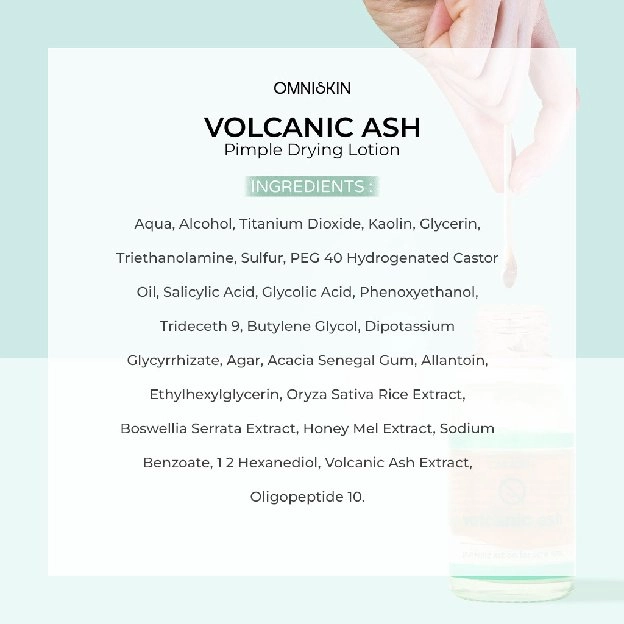 OMNISKIN - Cica Volcanic Ash Pimple Drying Lotion - Obat Totol Jerawat 20ml