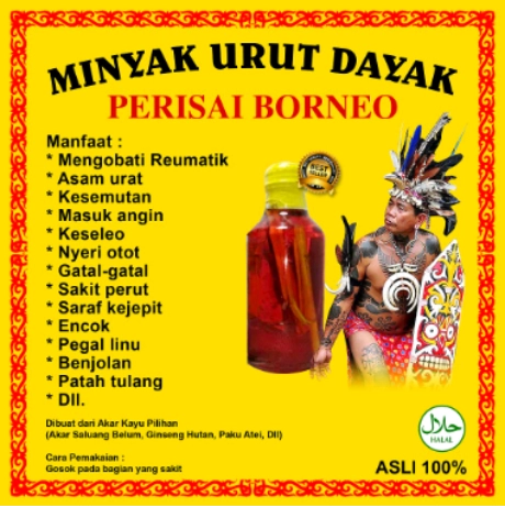 Terlaris Minyak Urut Dayak 100% Asli 