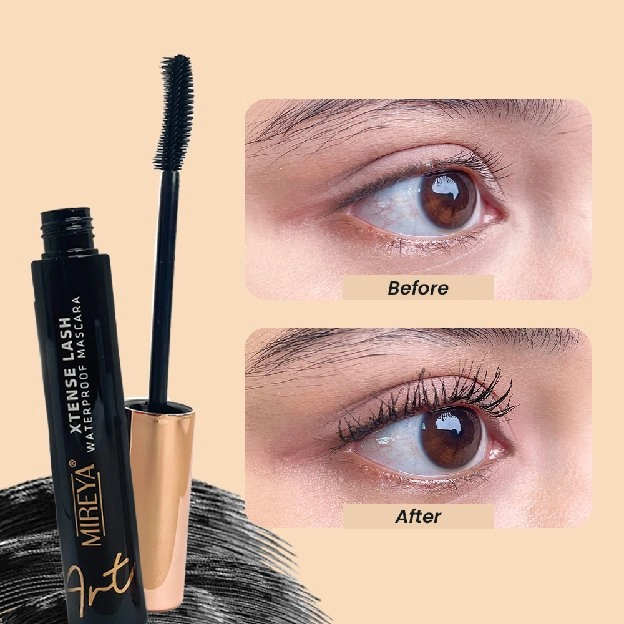 Mireya Mascara Xtense Lash Waterproof - Long Lasting 24H - 3 in 1 Full Boost Extending, Volumizing, 