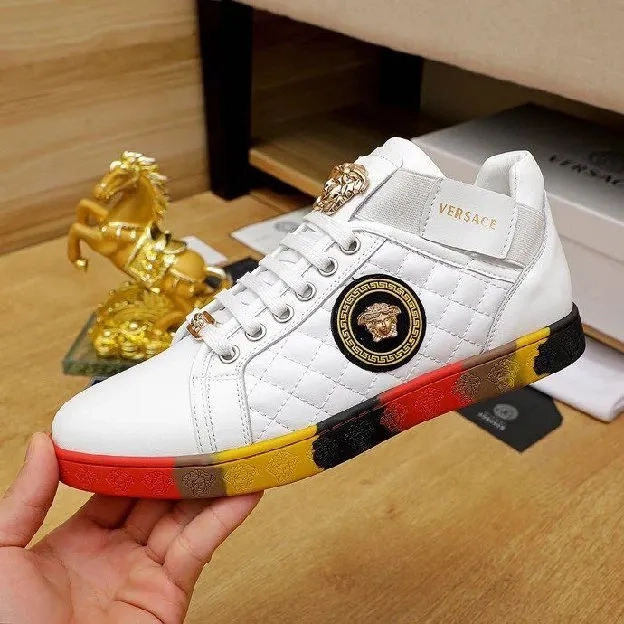 Sepatu sneakers pria versace new men's casual shoes