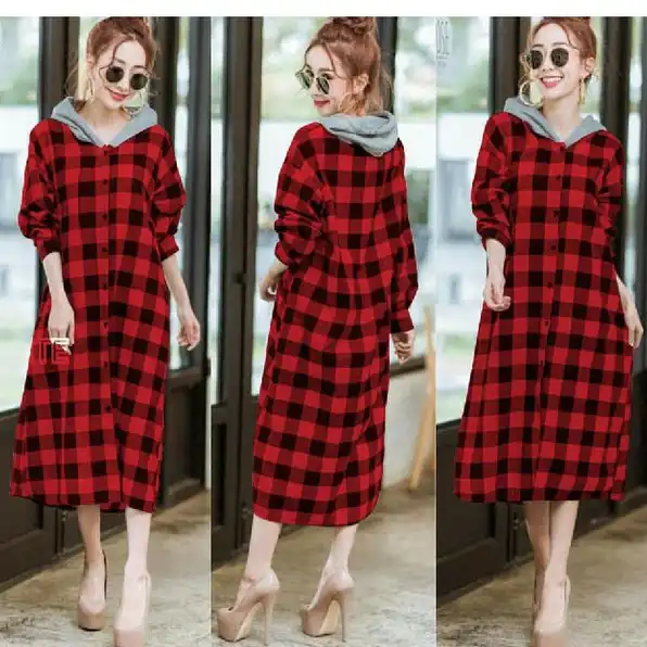 DRESS WANITA HOODIE RISA KATUN 