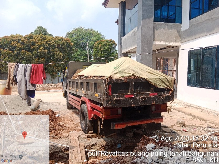 jasa buang puing tanah sampah proyek