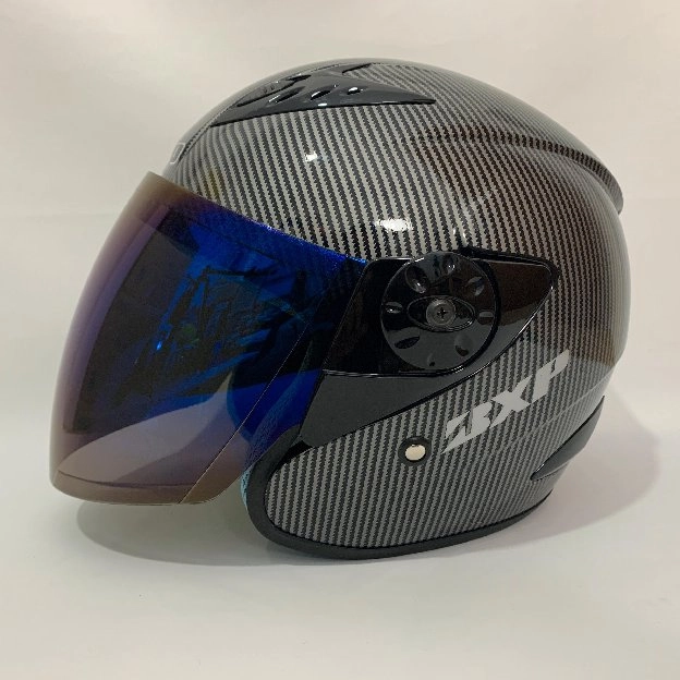 HELM VISION CARBON GLOSSY - IRIDIUM