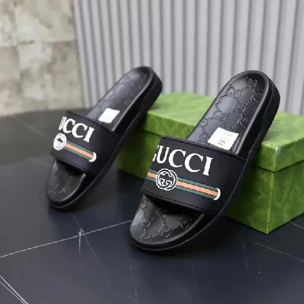 Sandal slide selop rubber pria gucci