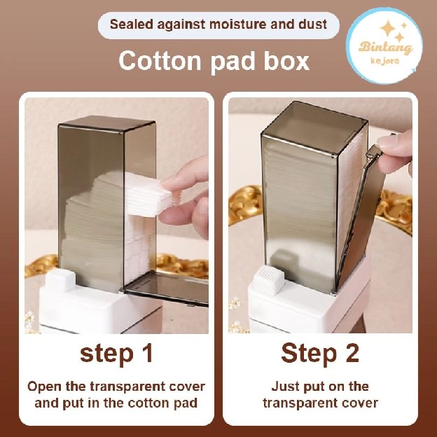 STORAGE BOX CUTTON - Kotak Penyimpanan Kapas - Disepenser Kapas - Free 1 Box Kapas