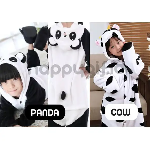 KOSTUM PIYAMA ONESIE KARAKTER ANAK KID PIKACHU MINION TOTORO DLL