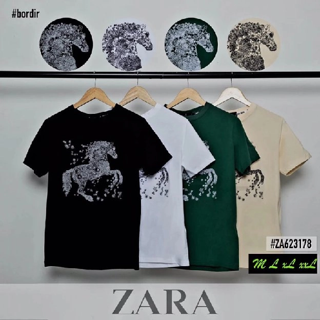 kaos unisex zara