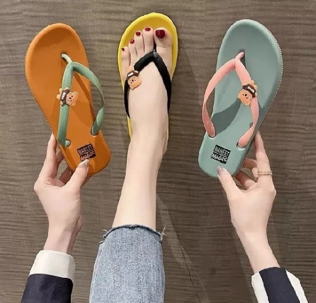 PROMO!!  10 PASANG SANDAL JEPIT WANITA WARNA CAMPUR UKURAN BISA REQUEST