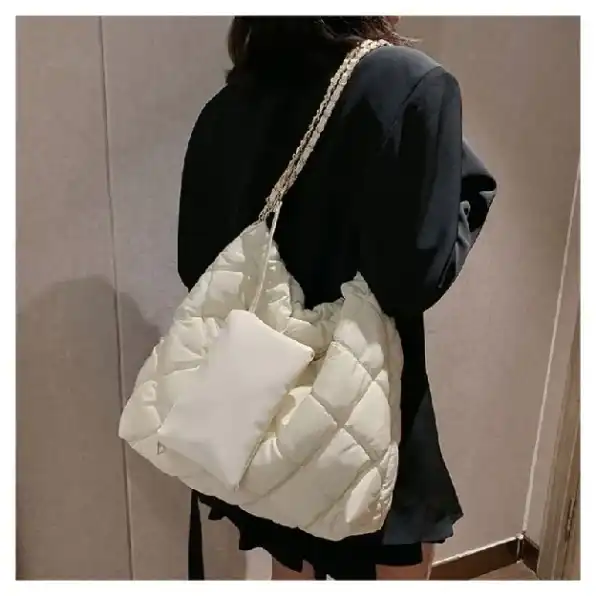 Puffy Bag Ratu Shoulder Bag Bubble Import / Tas Selempang Bahu Tali Rantai / Totebag Wanita Kekinian