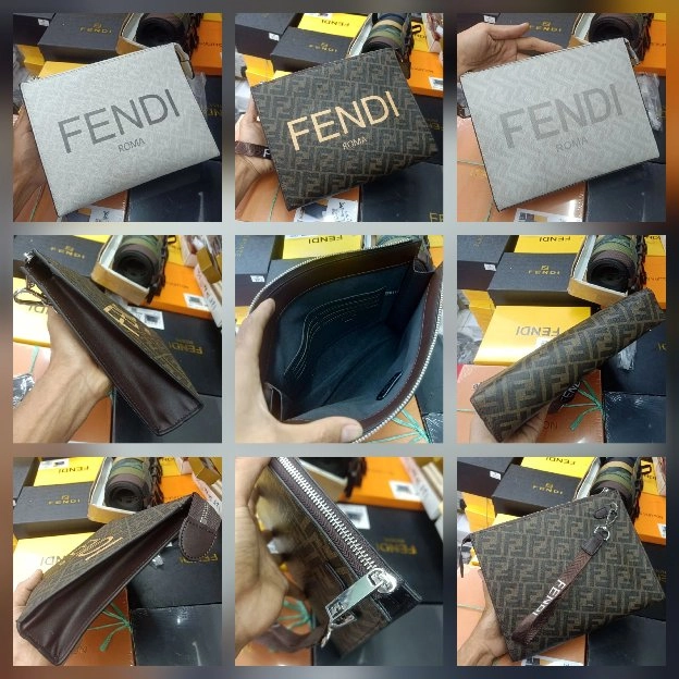 Tas Clutch Bag Fendi FF Handbag Tas Tangan