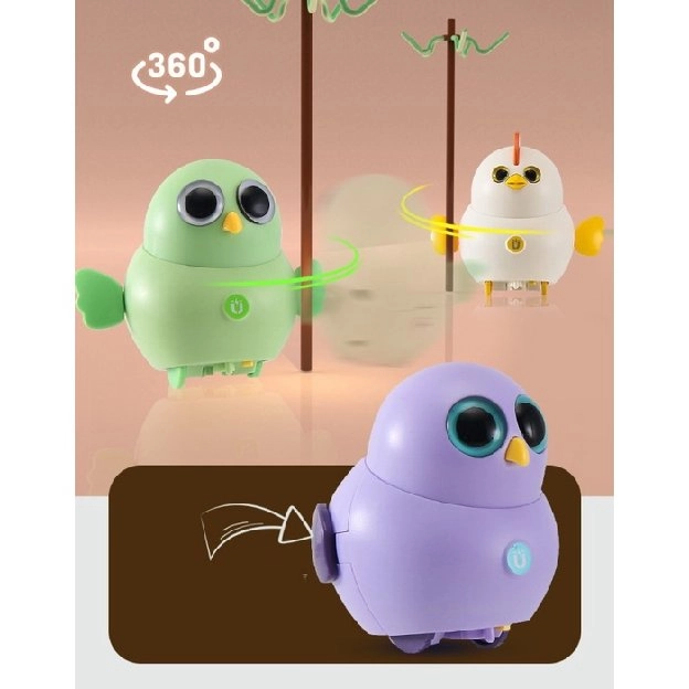 Mainan bebek ayam gerak sensor magnet, The swing squad bird