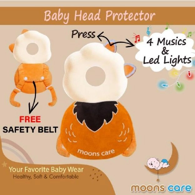 FREE STRAP BELT Head Neck Pillow Pad Bantal Pelindung Kepala Bayi Bantal Pelindung Kepala Bayi Banta