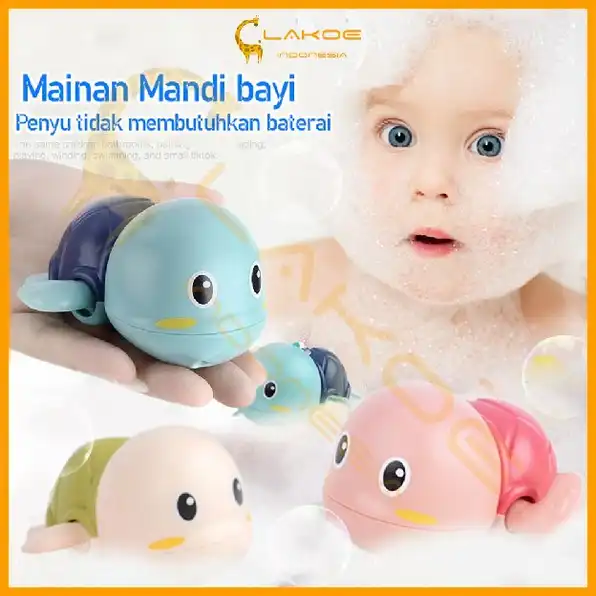 Mainan mandi bayi Jarum Jam / Mainan Penyu Renang