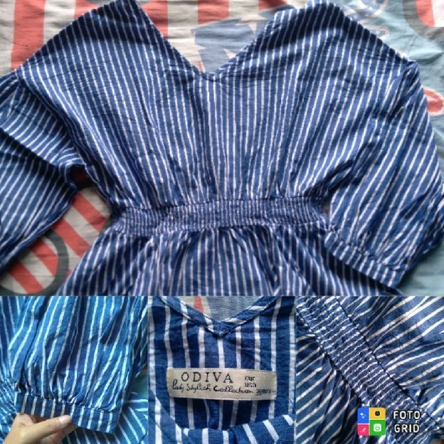 baju blouse biru