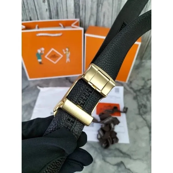 MEN BELT SABUK IKAT PINGGANG PRIA HERMES 1009 REL LEATHER