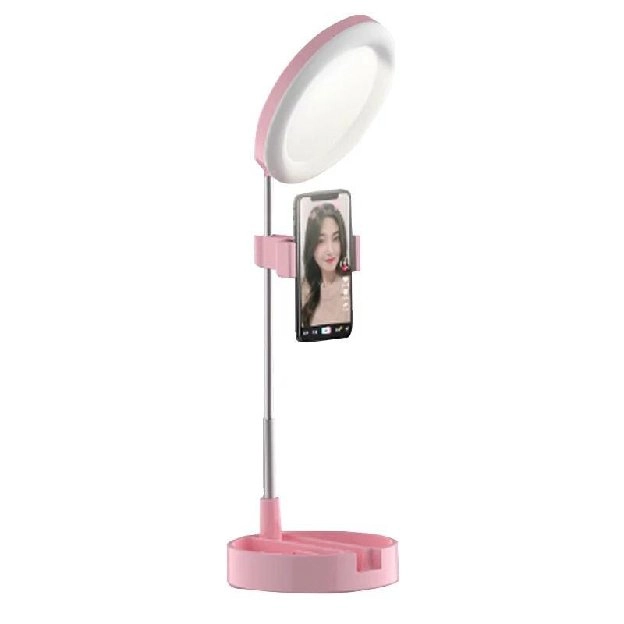 Live beauty Lamp D1,D2,dan D3 Make up Mirror Ring Light Phone Holder Kaca