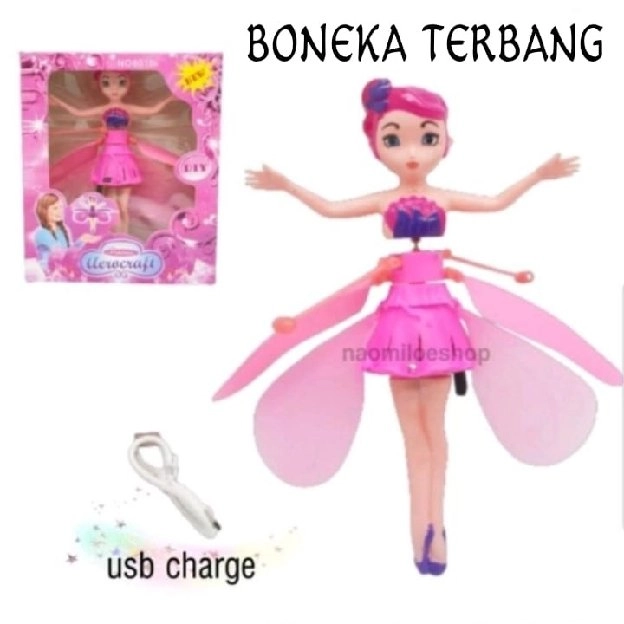 Mainan Peri Terbang Sensor Tangan - Doll Princess Flying Charging