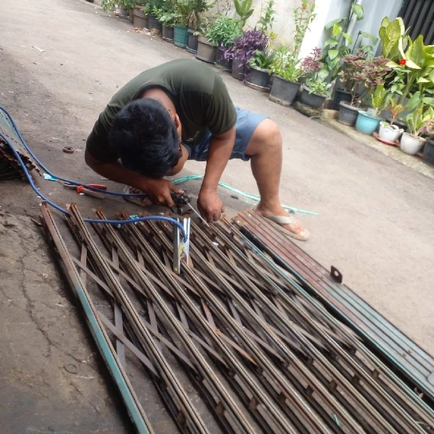 081906708602 folding gate murah sari Mukti Cikarang barat telaga asih cikedokan danau indah 