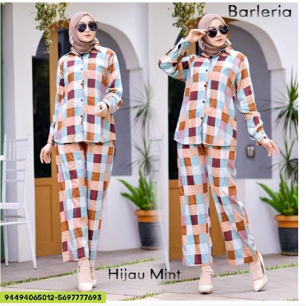 Setelan baju rayon wanita muslim