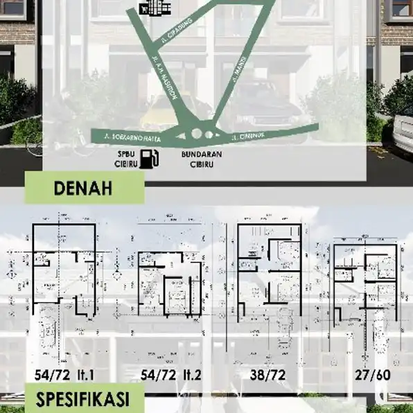 Rumah Tanpa DP Bandung Timur (CLUSTER NUANSA MANISI) Dekat Kampus UIN